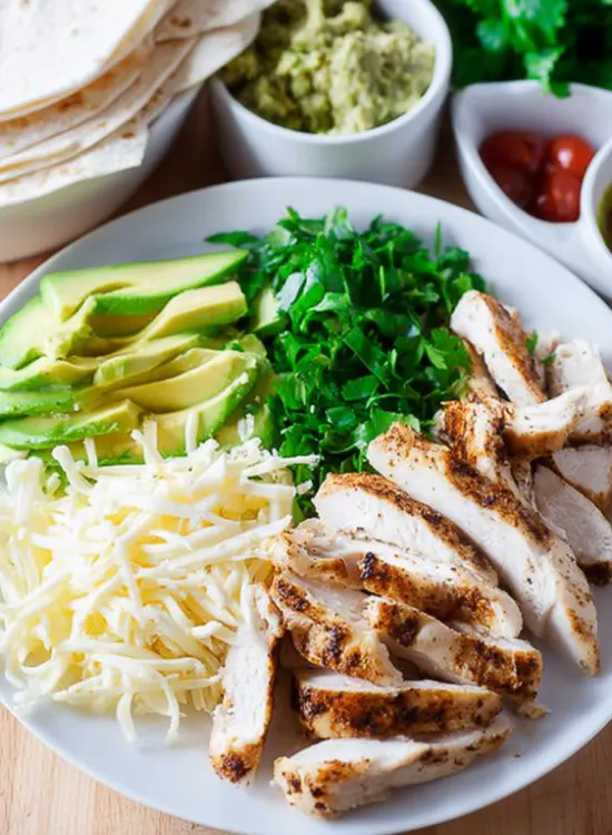 avocado chicken wrap