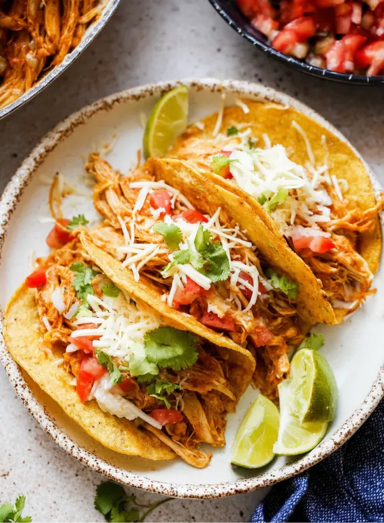 slow cooker chicken tacos