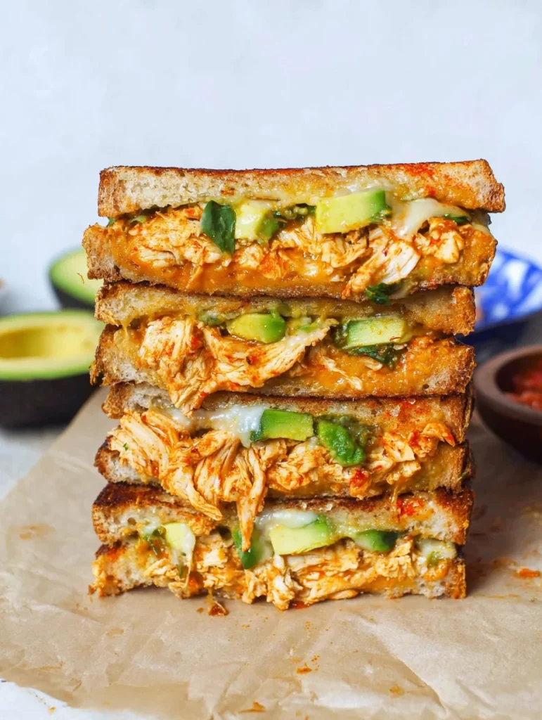 Chicken Avocado Melt Sandwich.