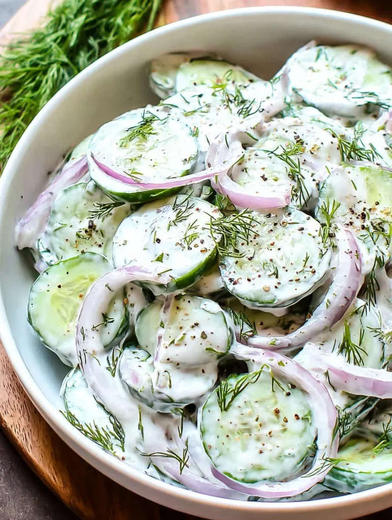 Creamy Cucumber Salad