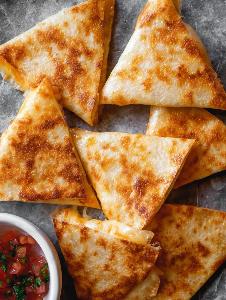 Mini Quesadilla Triangles