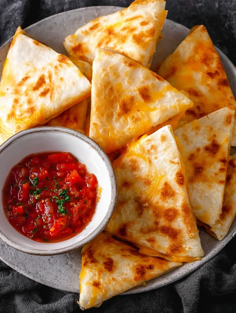 Mini Quesadilla Triangles