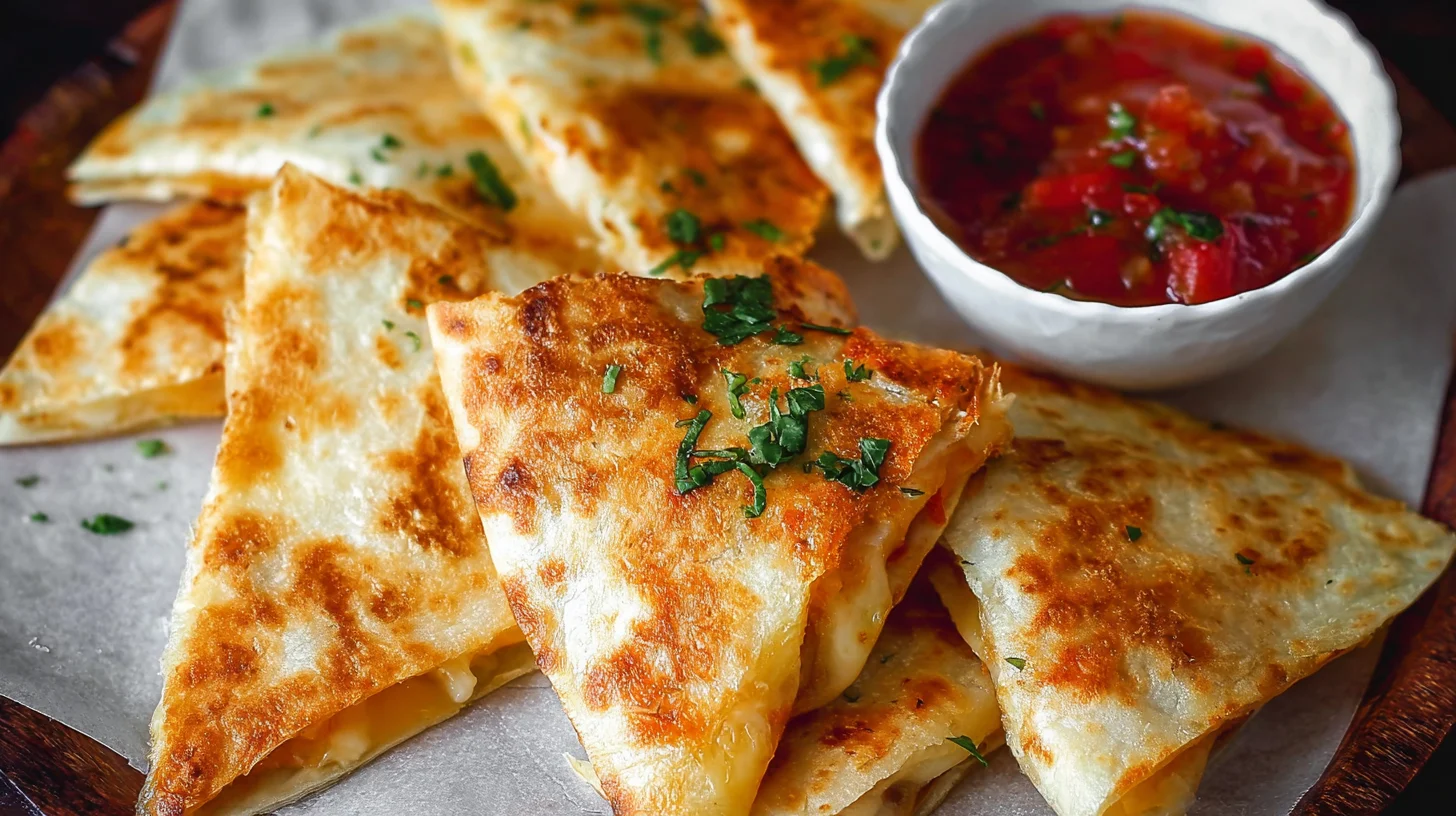 Mini Quesadilla Triangles