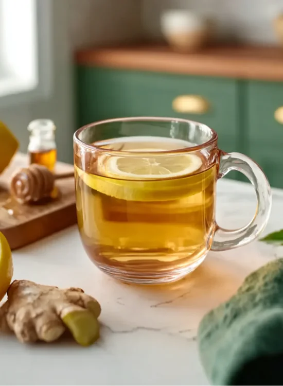 Natural Mounjaro recipe drink with lemon and ginger for weight loss
