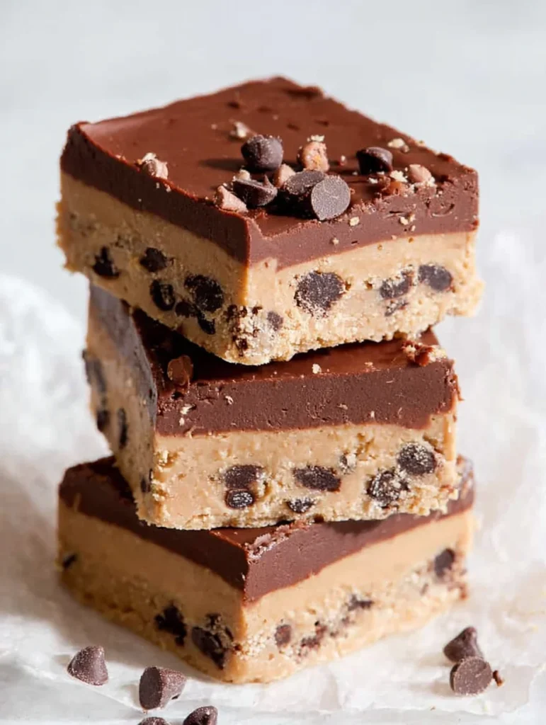 No Bake Cookie Dough Bars