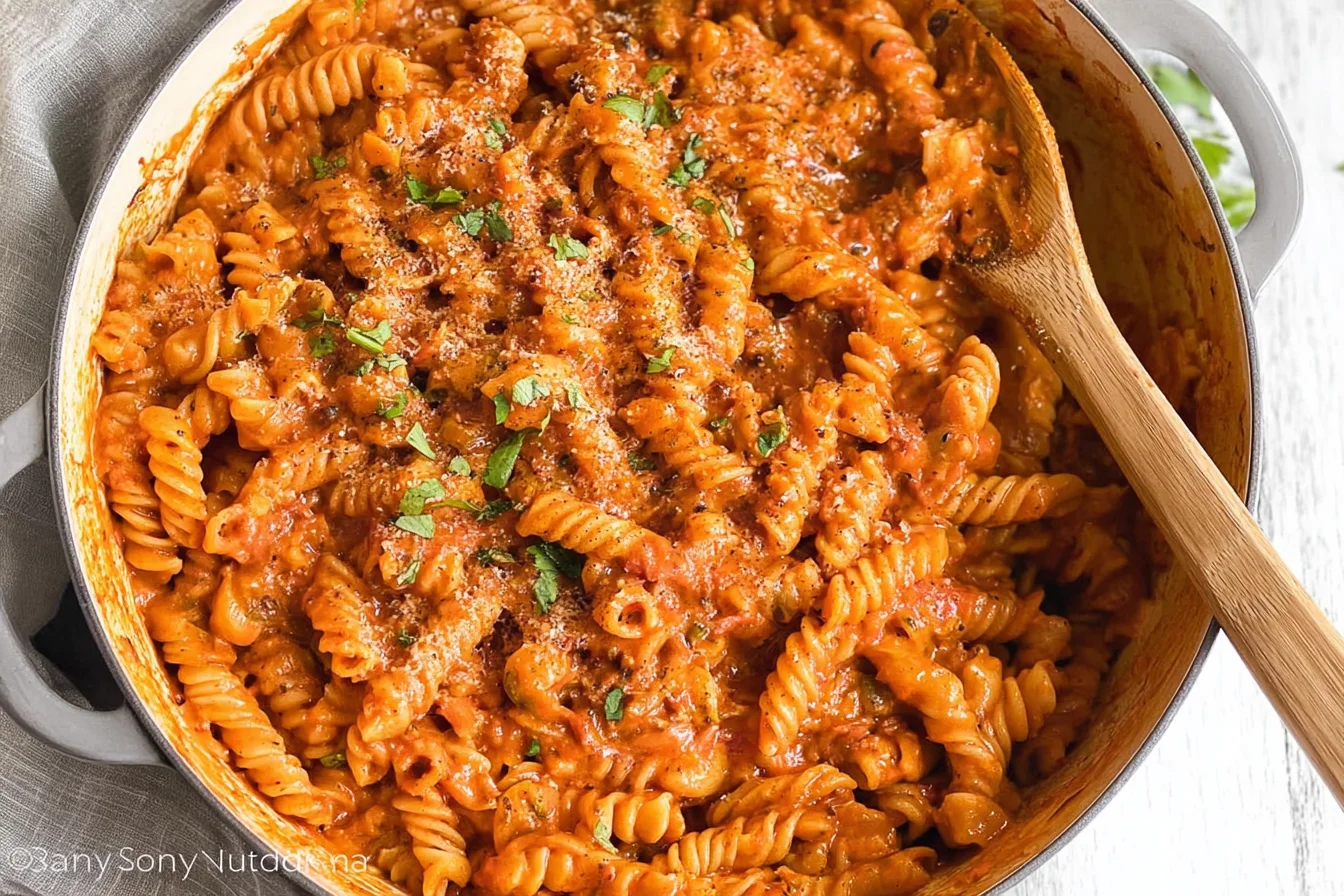 One Pan Creamy Tomato Pasta