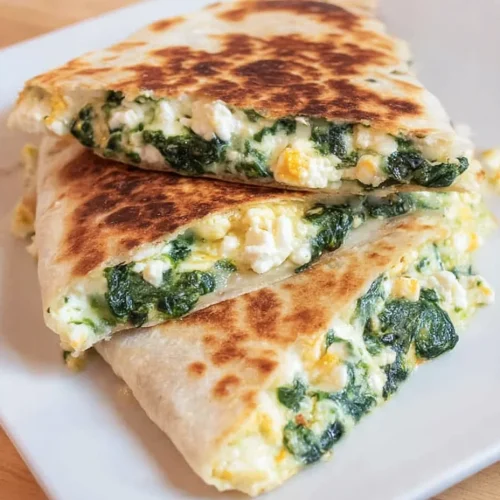 Spinach and Feta Quesadillas