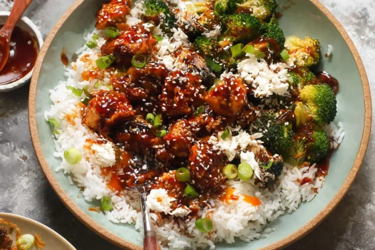 Sticky Chicken Rice Bowls