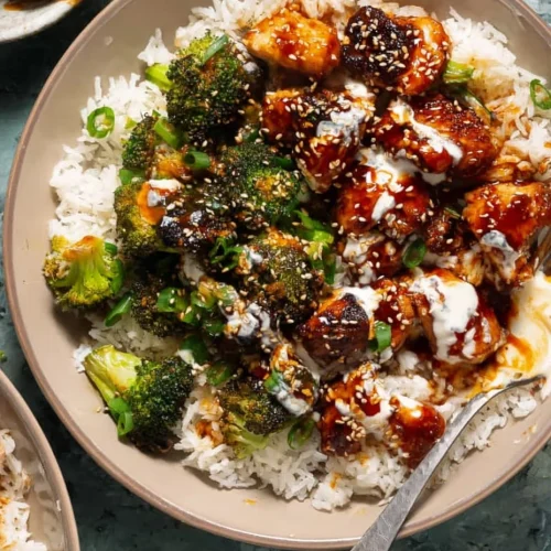 Sticky Chicken Rice Bowls