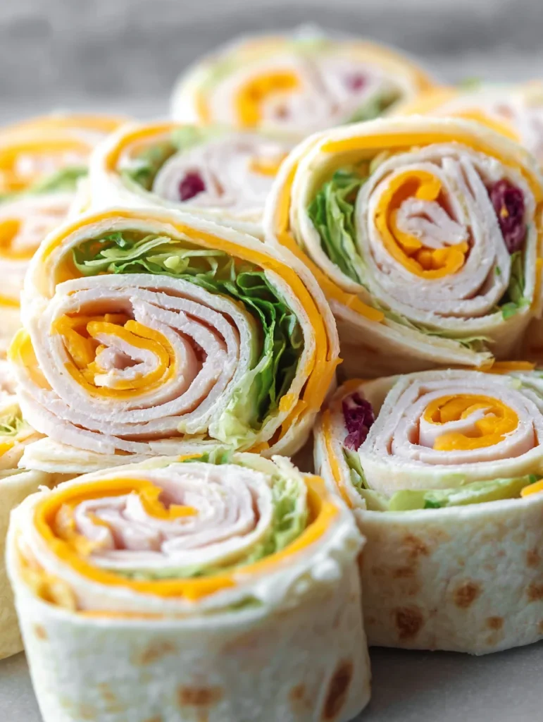 Turkey Cheddar Lunch Roll Ups