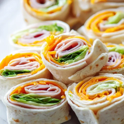 Turkey Cheddar Lunch Roll Ups