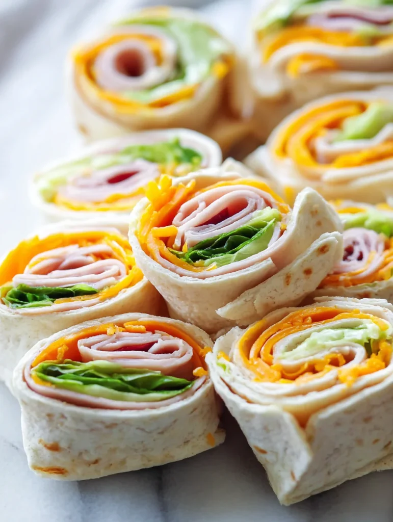 Turkey Cheddar Lunch Roll Ups