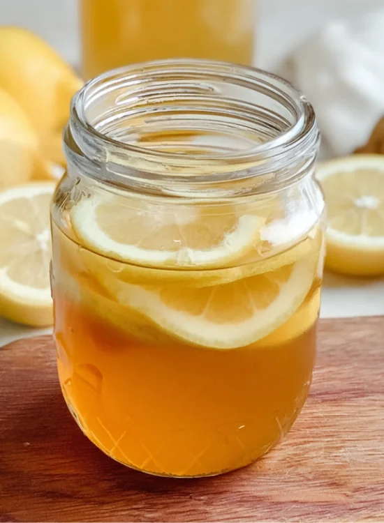fermented lemon and ginger honey