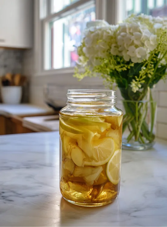 fermented lemon ginger drink recipe