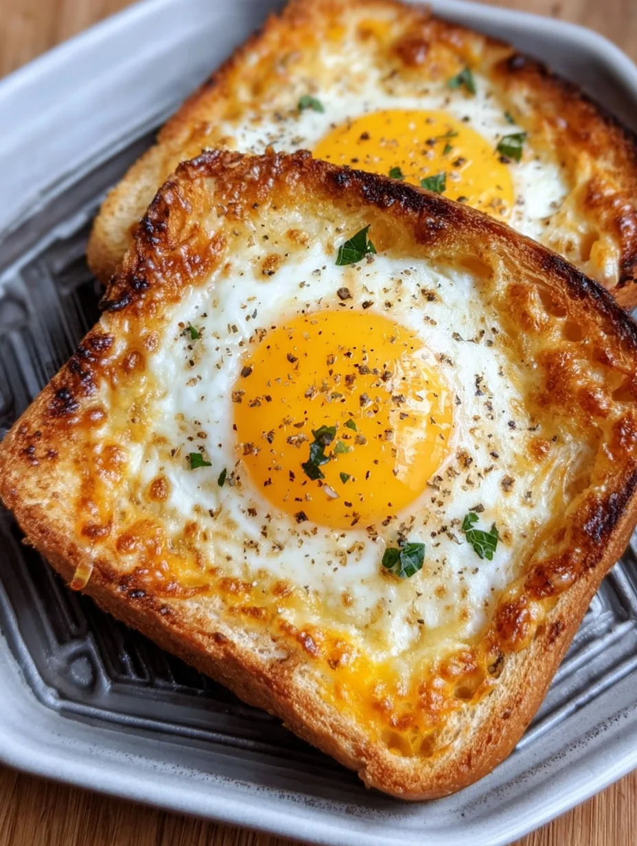 Air Fryer Egg and Cheese Toast