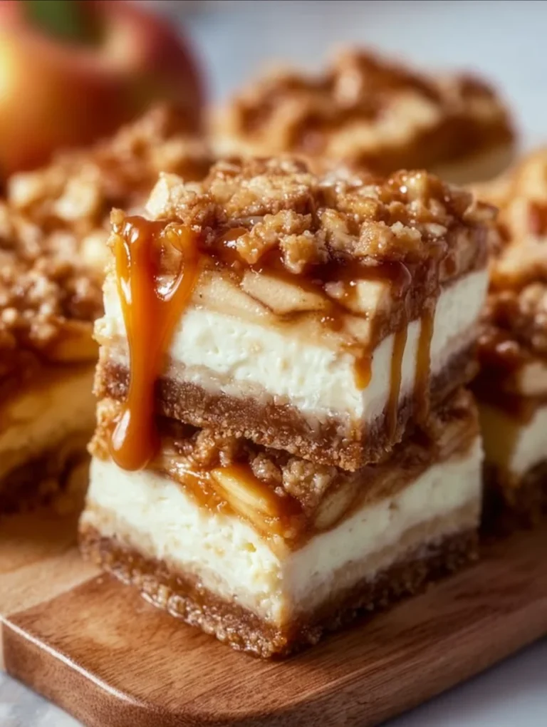 Caramel Apple Cheesecake Bars