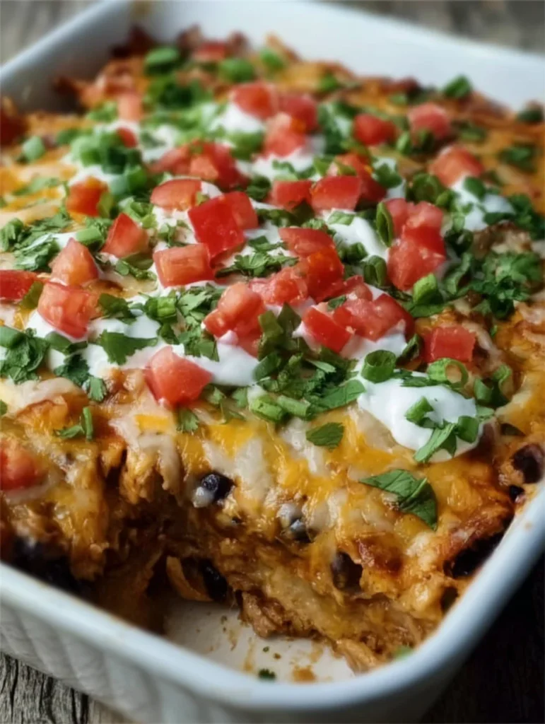Chicken Burrito Casserole