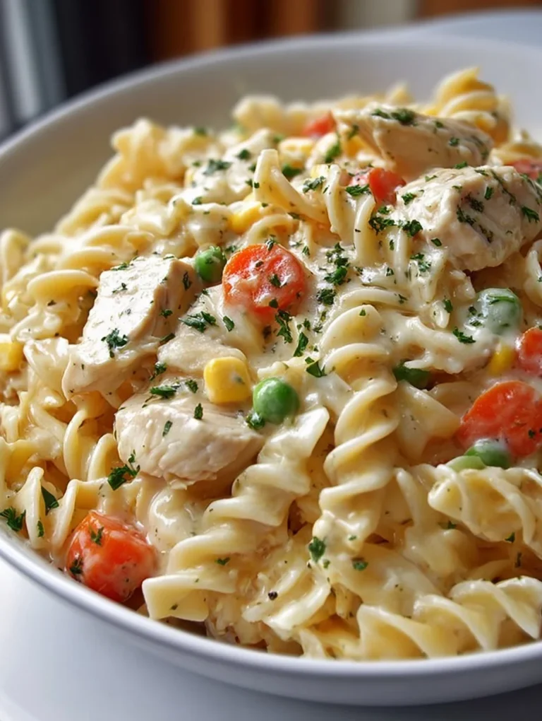 Classic Chicken Pot Pie Pasta