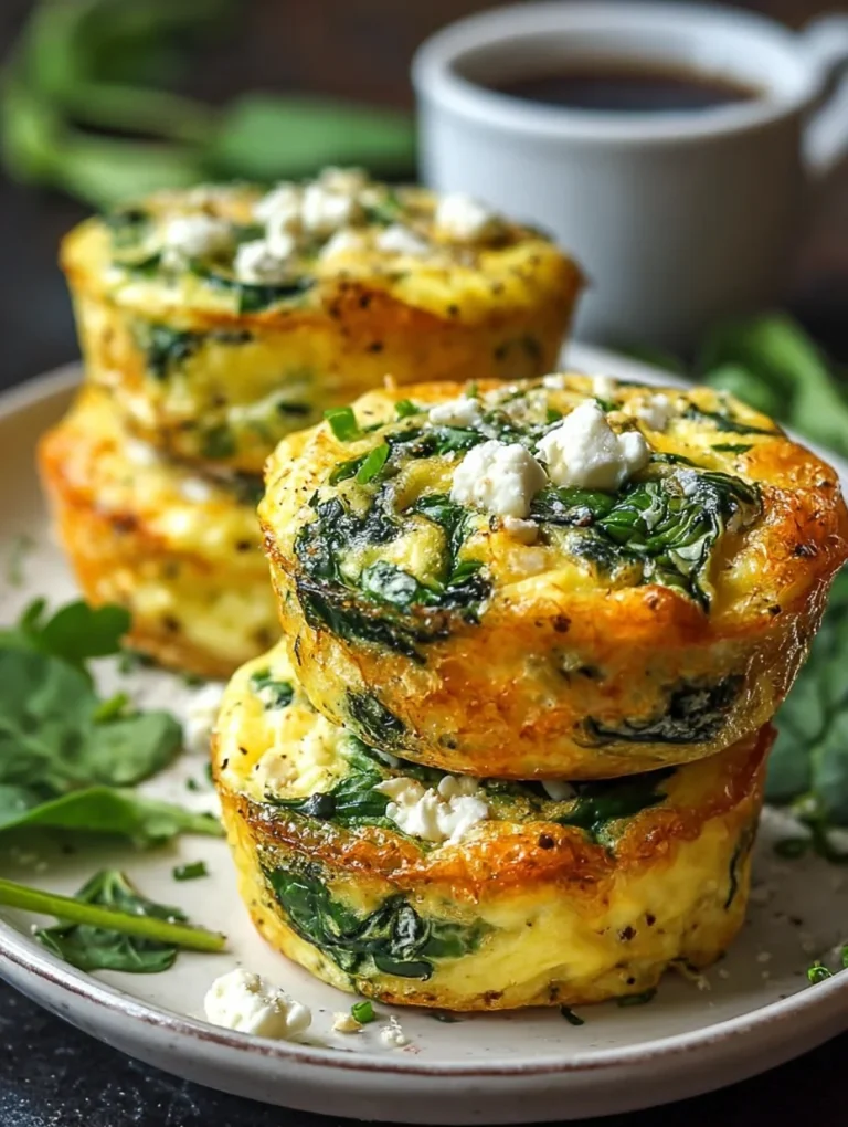 Egg Muffins with Spinach and Feta
