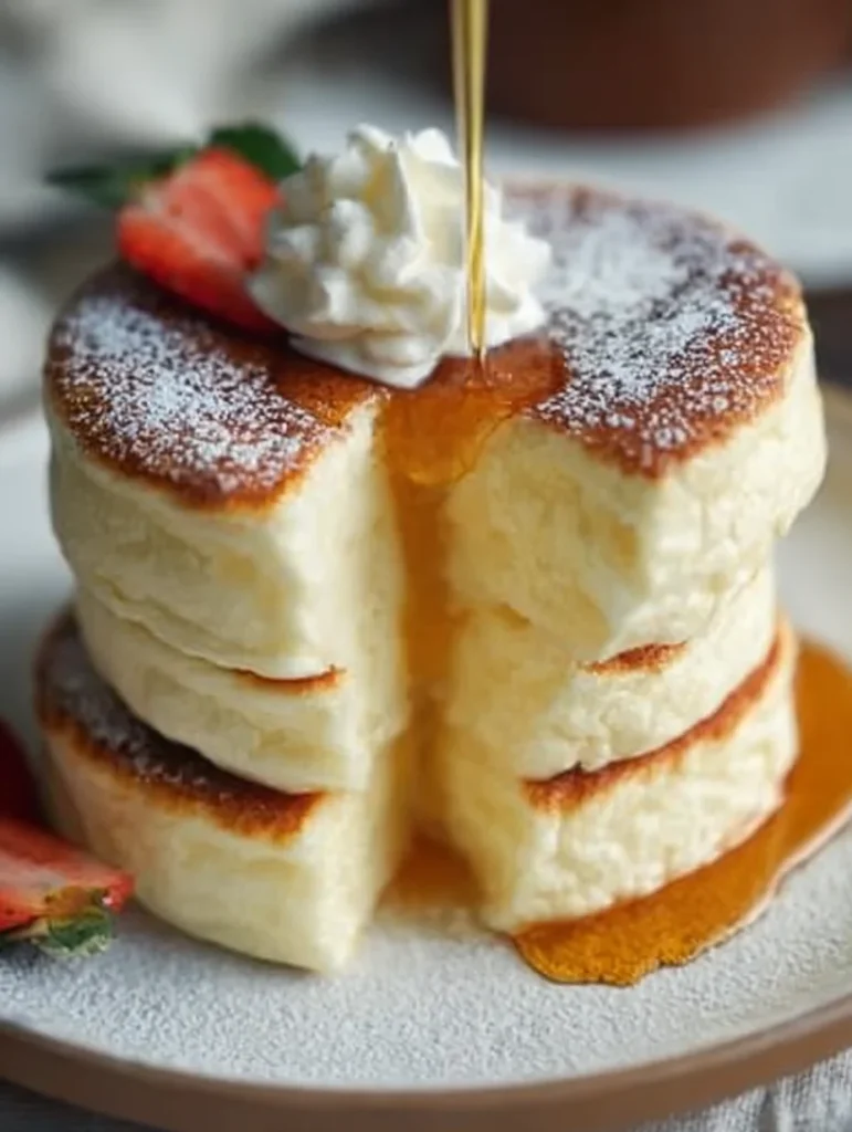 Fluffy Japanese Soufflé Pancakes