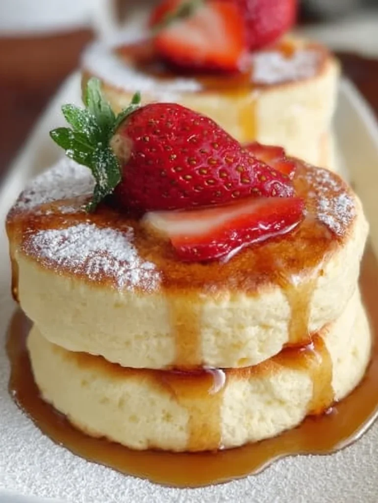 Fluffy Japanese Soufflé Pancakes