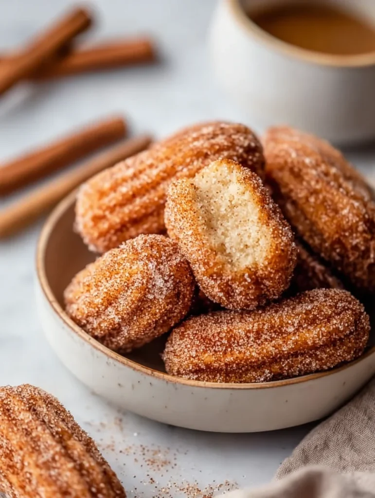 Healthy Baked Churro Bites