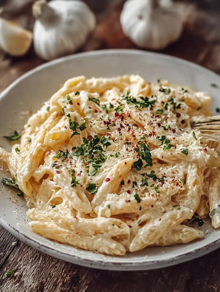 One Pot Creamy Garlic Pasta