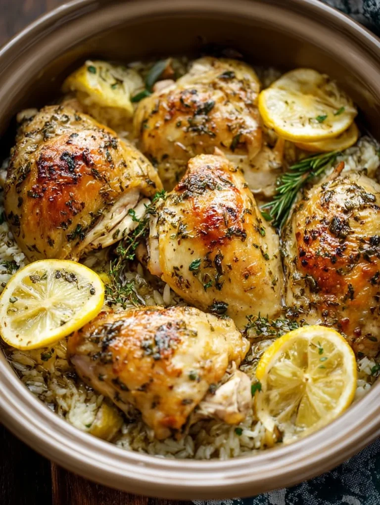 Slow Cooker Lemon Herb Chicken