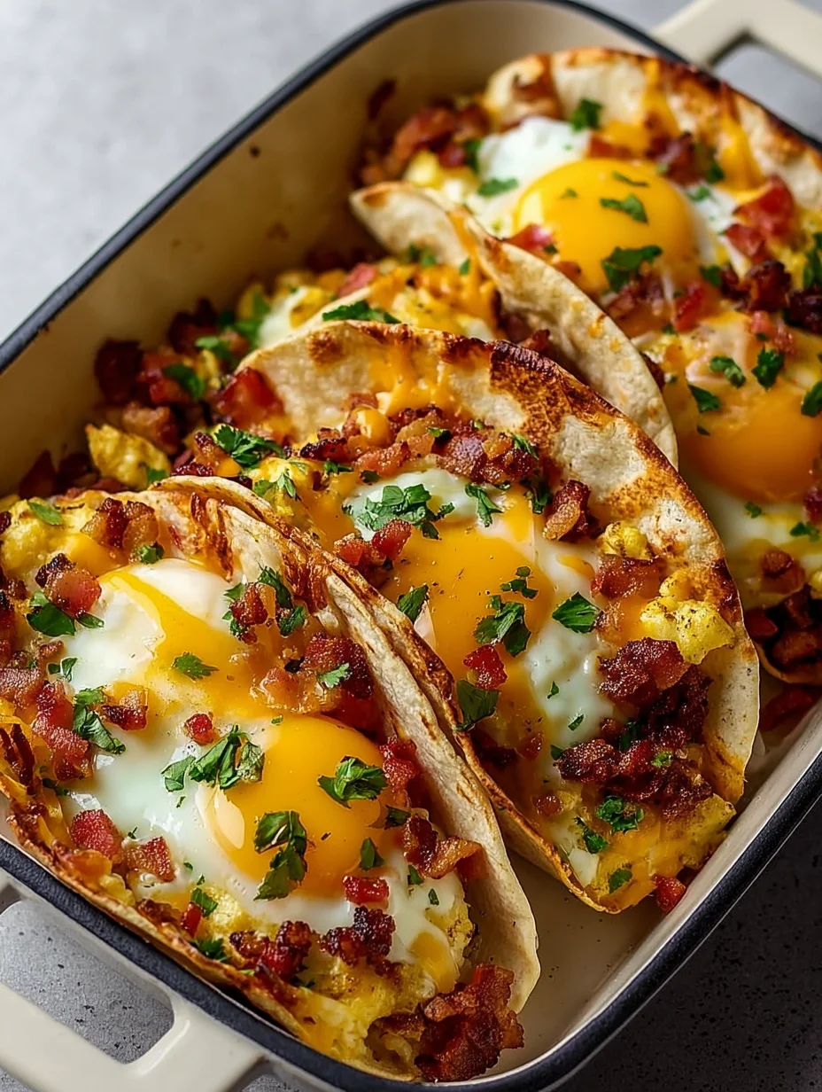 Tasty Baked Breakfast Tacos