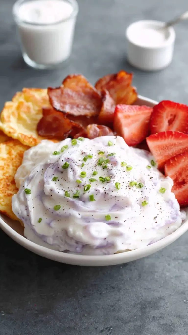 A warm bowl of high protein prepper oatmeal topped with hemp hearts and cinnamon in a rustic ceramic bowl.
