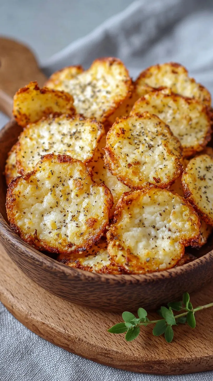 Golden brown crispy high protein cottage cheese chips on a baking sheet.