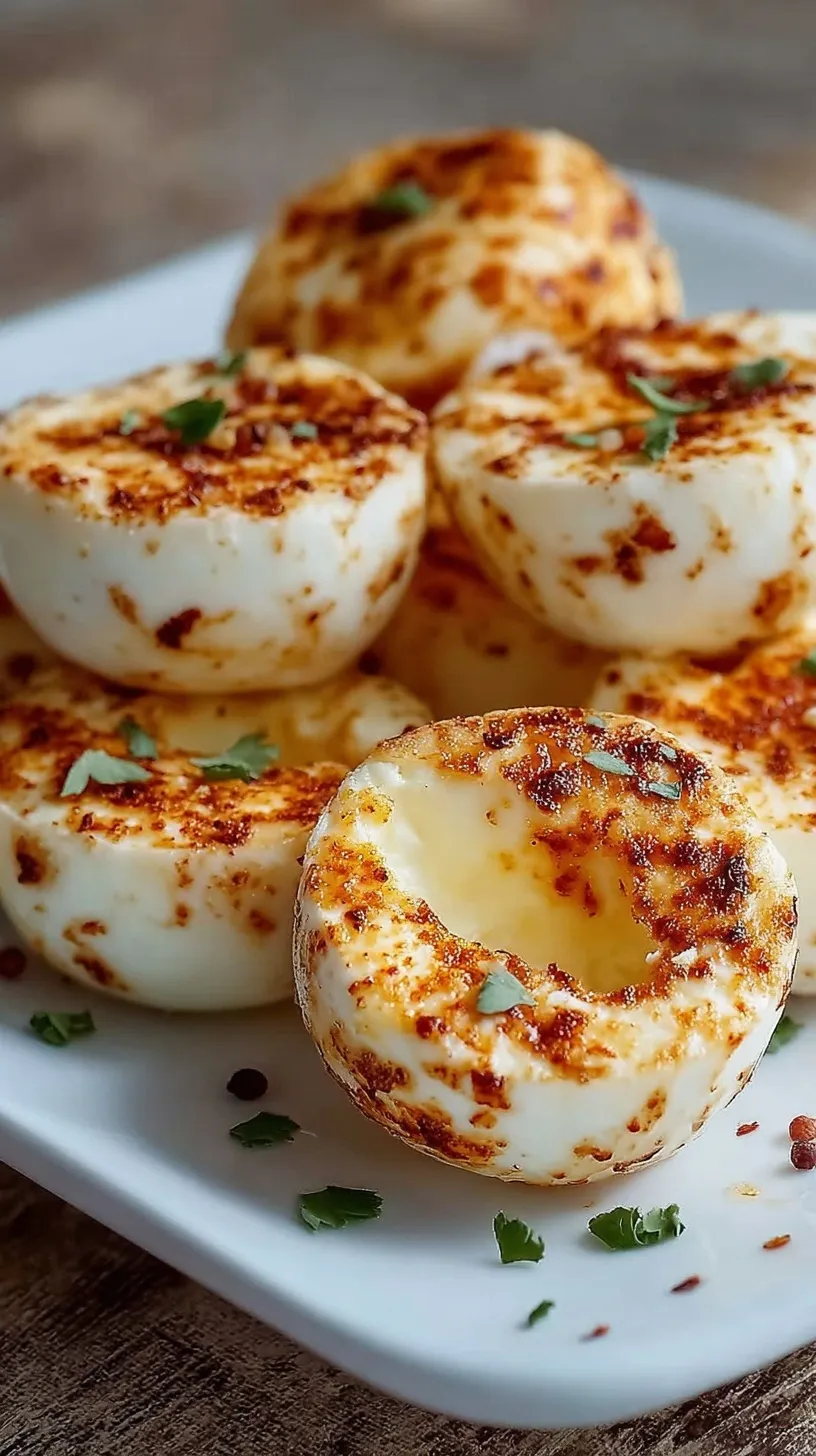 A tray of golden, fluffy egg white bites with spinach and red peppers.