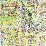 A row of four glass meal prep containers filled with kale, chickpeas, cucumbers, and grilled chicken cubes.