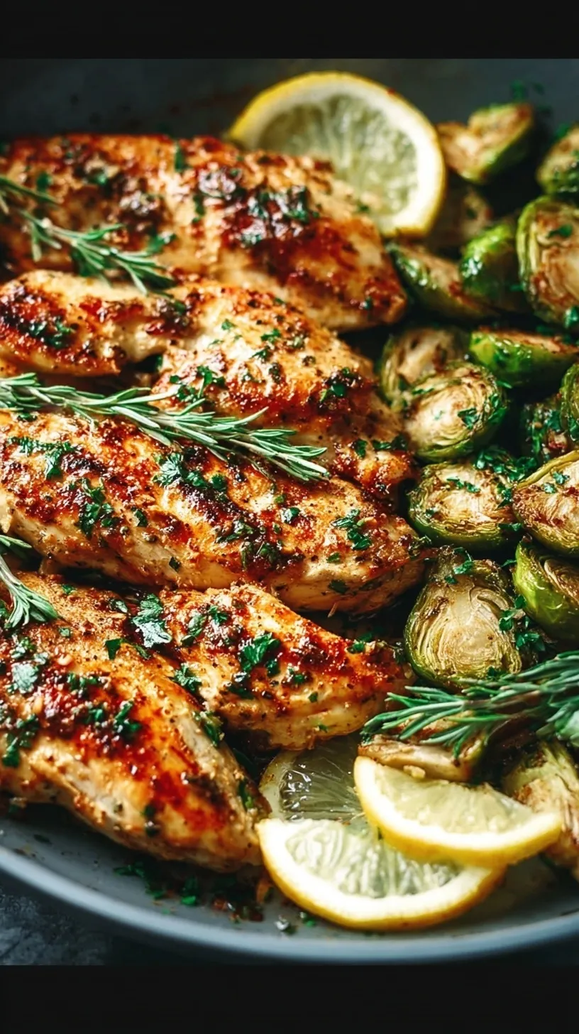 Pan-seared golden chicken thighs in a lemon garlic butter sauce garnished with fresh parsley